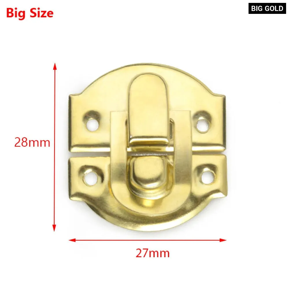 10 Piece Antique Lock for Wooden Jewelry Box 21x20mm Decorative Padlock with Metal Hasps and Screw