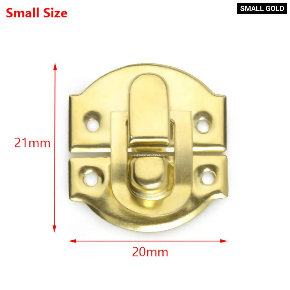 10 Piece Antique Lock for Wooden Jewelry Box 21x20mm Decorative Padlock with Metal Hasps and Screw