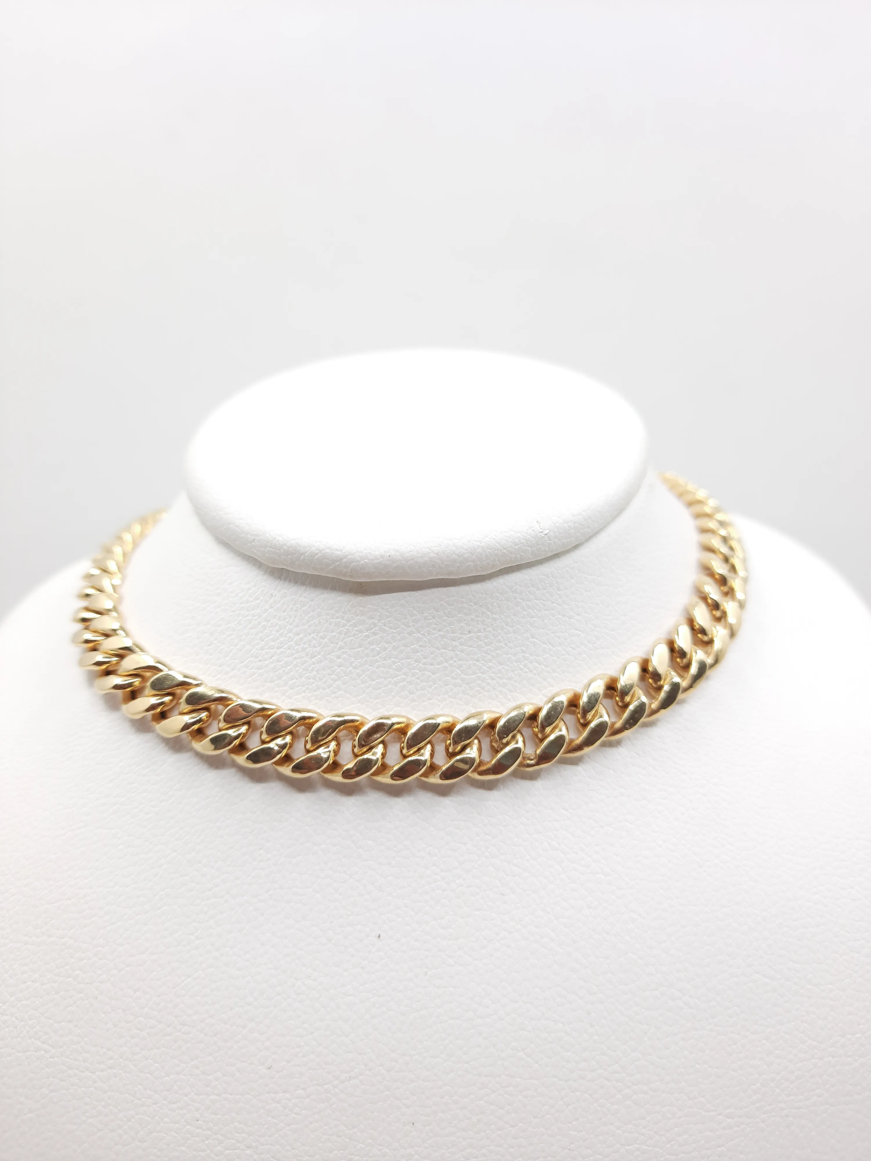 14k Gold Miami Cuban Chain Necklace - 6MM Thickness, All Lengths Available