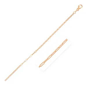 14K Rose Gold Fine Paperclip Chain (1.5mm)-rx77532-16