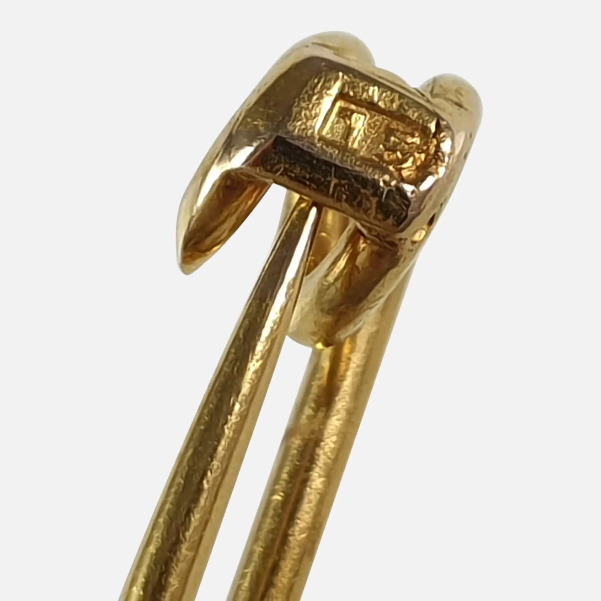 15ct Yellow Gold Cairn Terrier Stock Pin Brooch