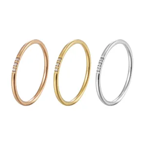 1mm Diamond Minimalist Ring DR220405