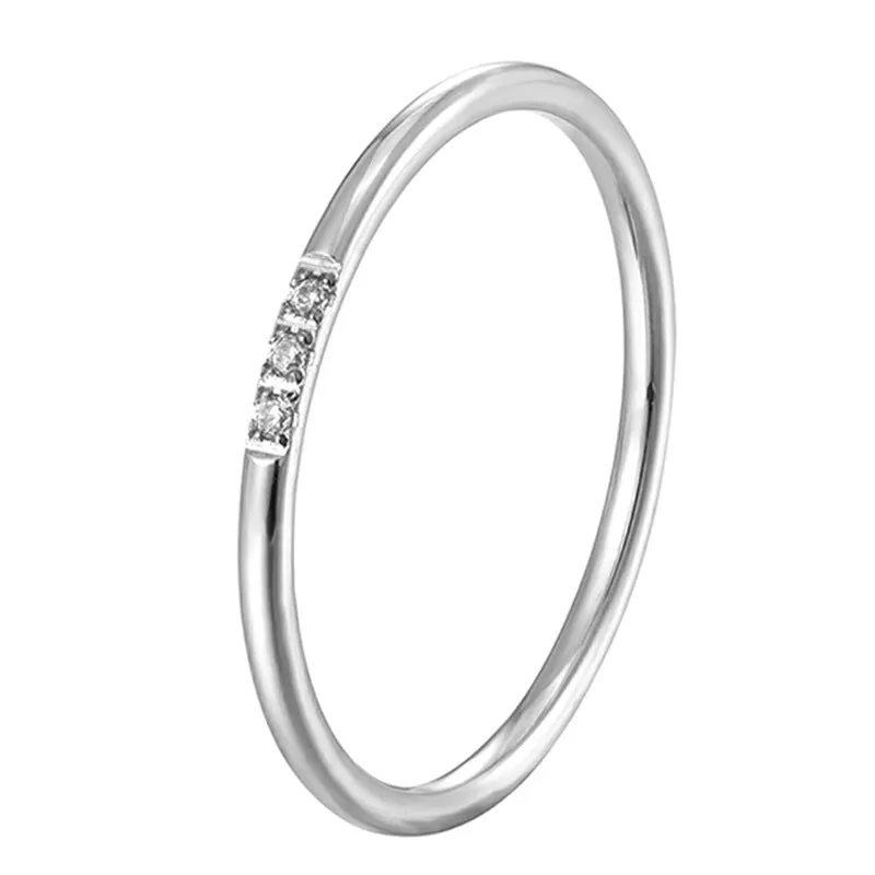 1mm Diamond Minimalist Ring DR220405