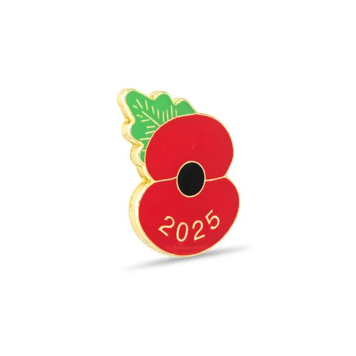 2025 Dated Poppy Lapel Pin - £5