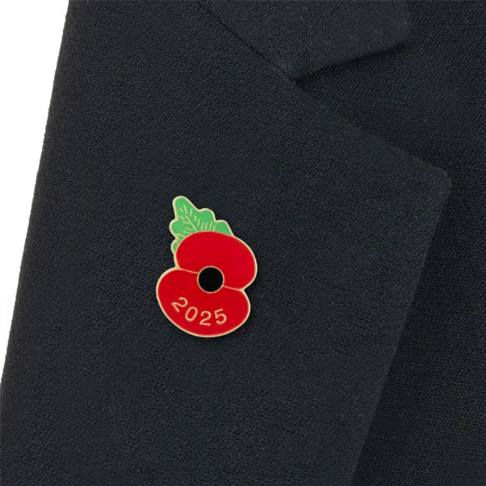 2025 Dated Poppy Lapel Pin - £5