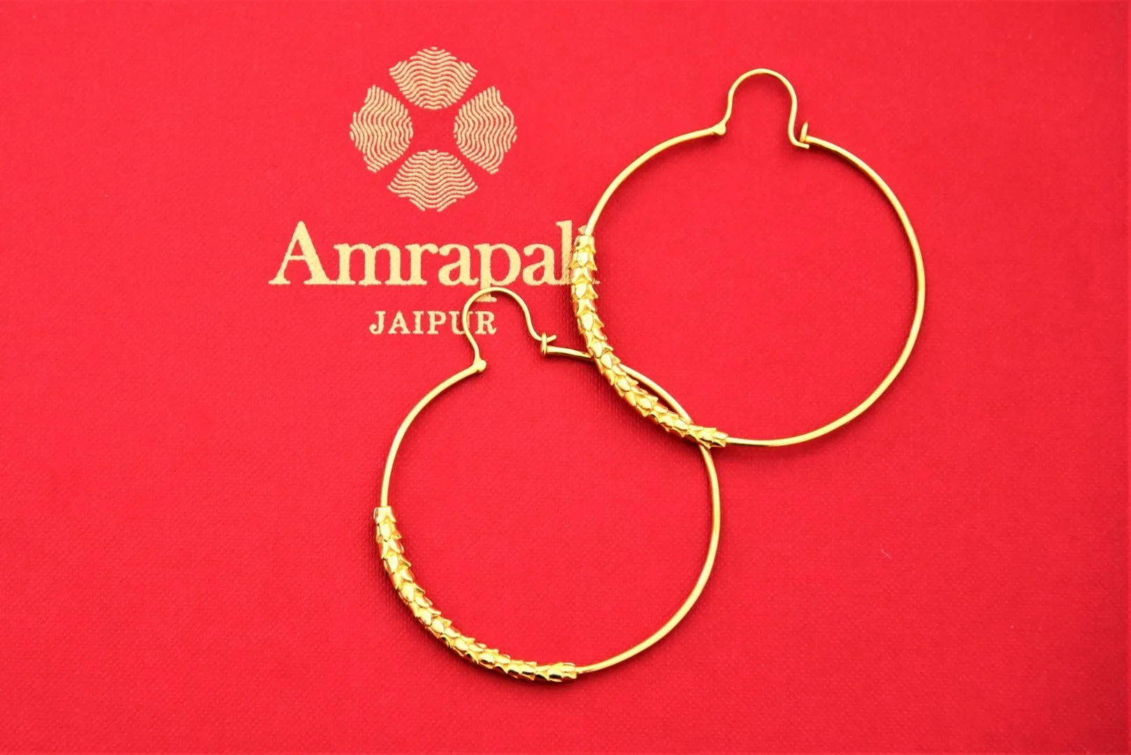 20C474 Elegant Silver Gold Plated Hoop Earrings