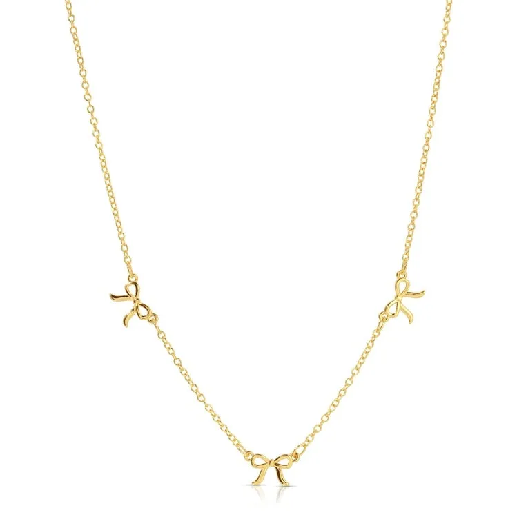 3 Bow Necklace