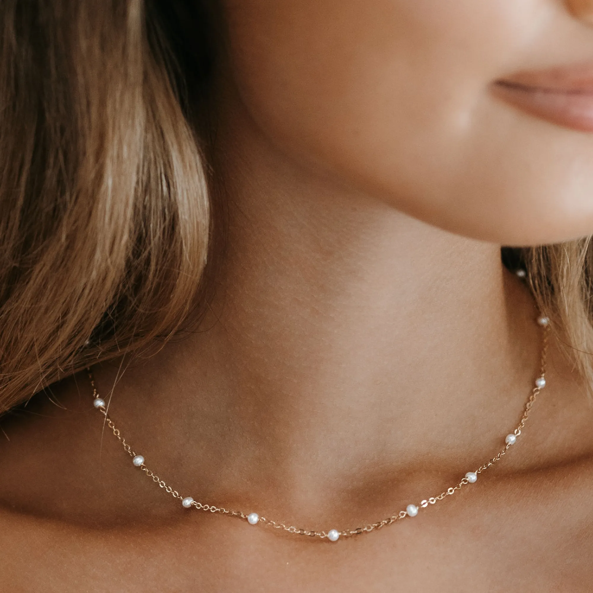 3mm Pearls By The Yard Necklace