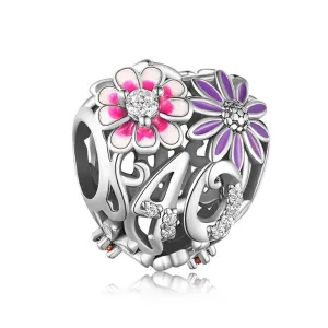 40th Birthday Bloom Charm