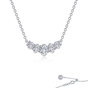 5 Stone Oval Necklace