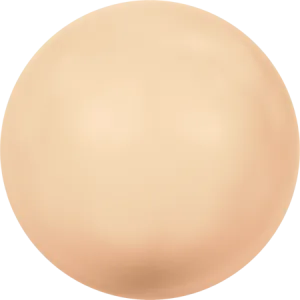 5817 Cabochon Pearls (Half-Drilled), Crystal Peach Pearl (001 300)