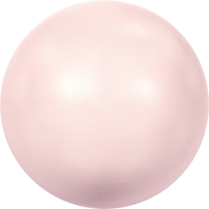 5817 Cabochon Pearls (Half-Drilled), Crystal Rosaline Pearl (001 294)