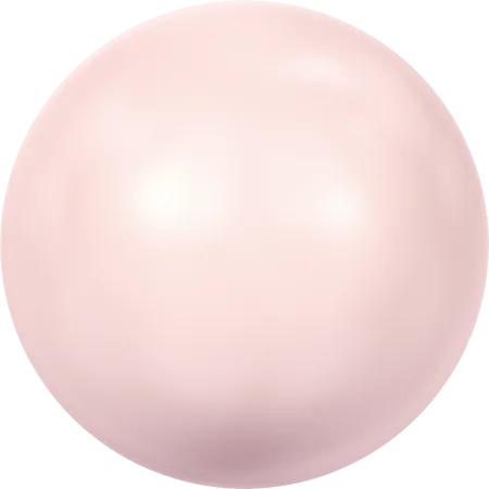5817 Cabochon Pearls (Half-Drilled), Crystal Rosaline Pearl (001 294)