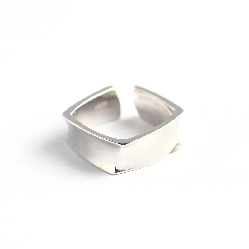 925 Sterling Silver Unisex Minimalist Silver Polishing Rings
