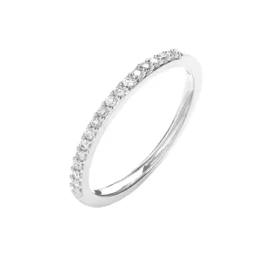 9ct White Gold Delicate Eternity Ring