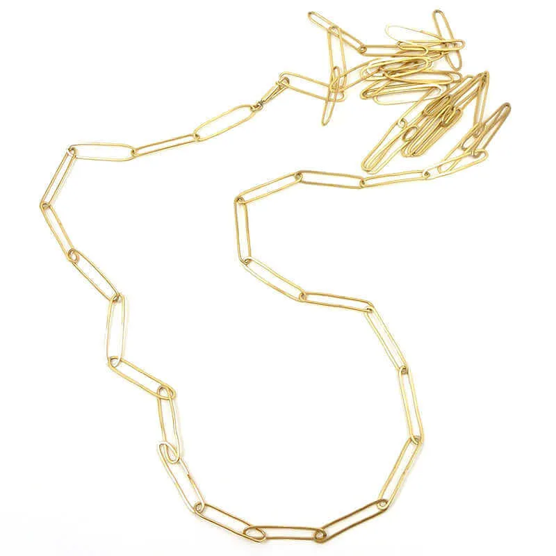 ABRIL PAPERCLIP LINK NECKLACE