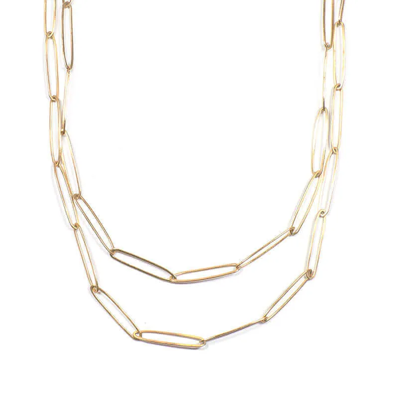 ABRIL PAPERCLIP LINK NECKLACE