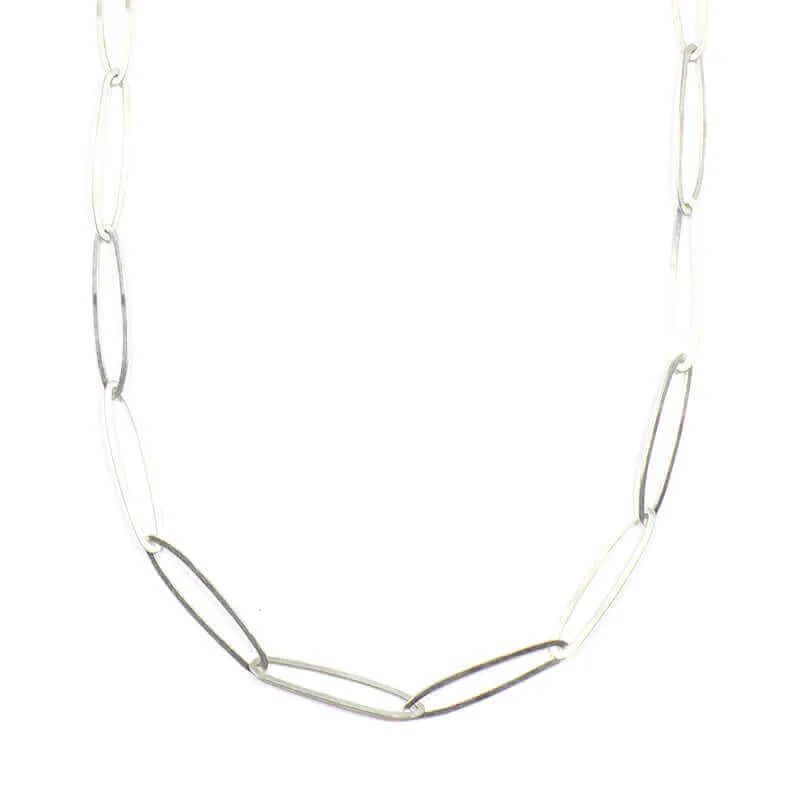 ABRIL PAPERCLIP LINK NECKLACE