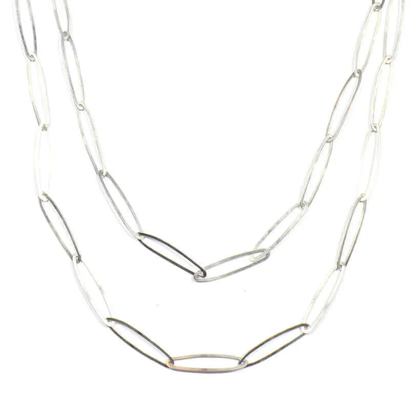 ABRIL PAPERCLIP LINK NECKLACE