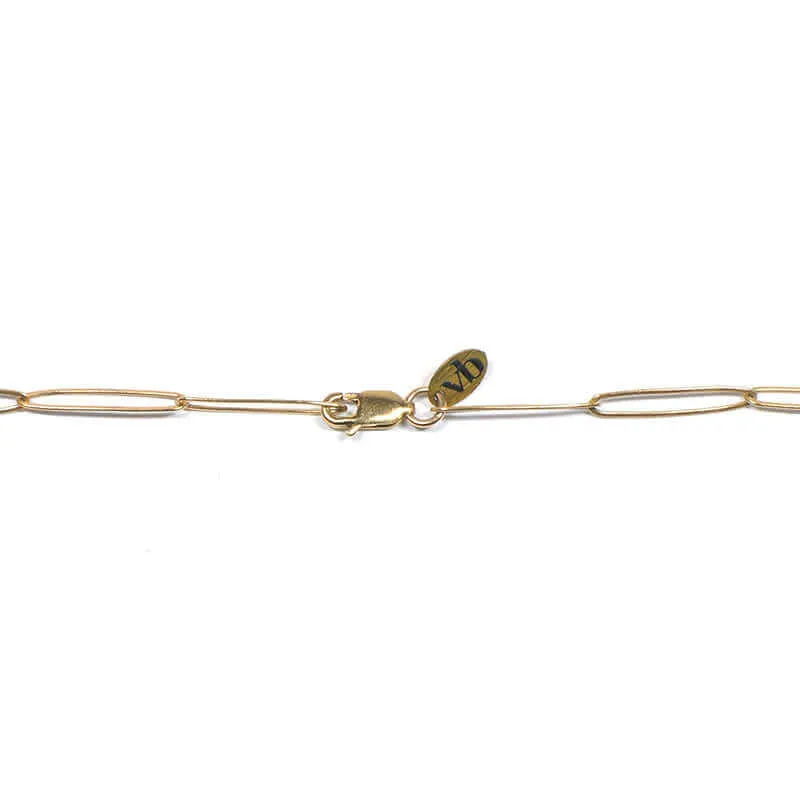 ABRIL PAPERCLIP LINK NECKLACE
