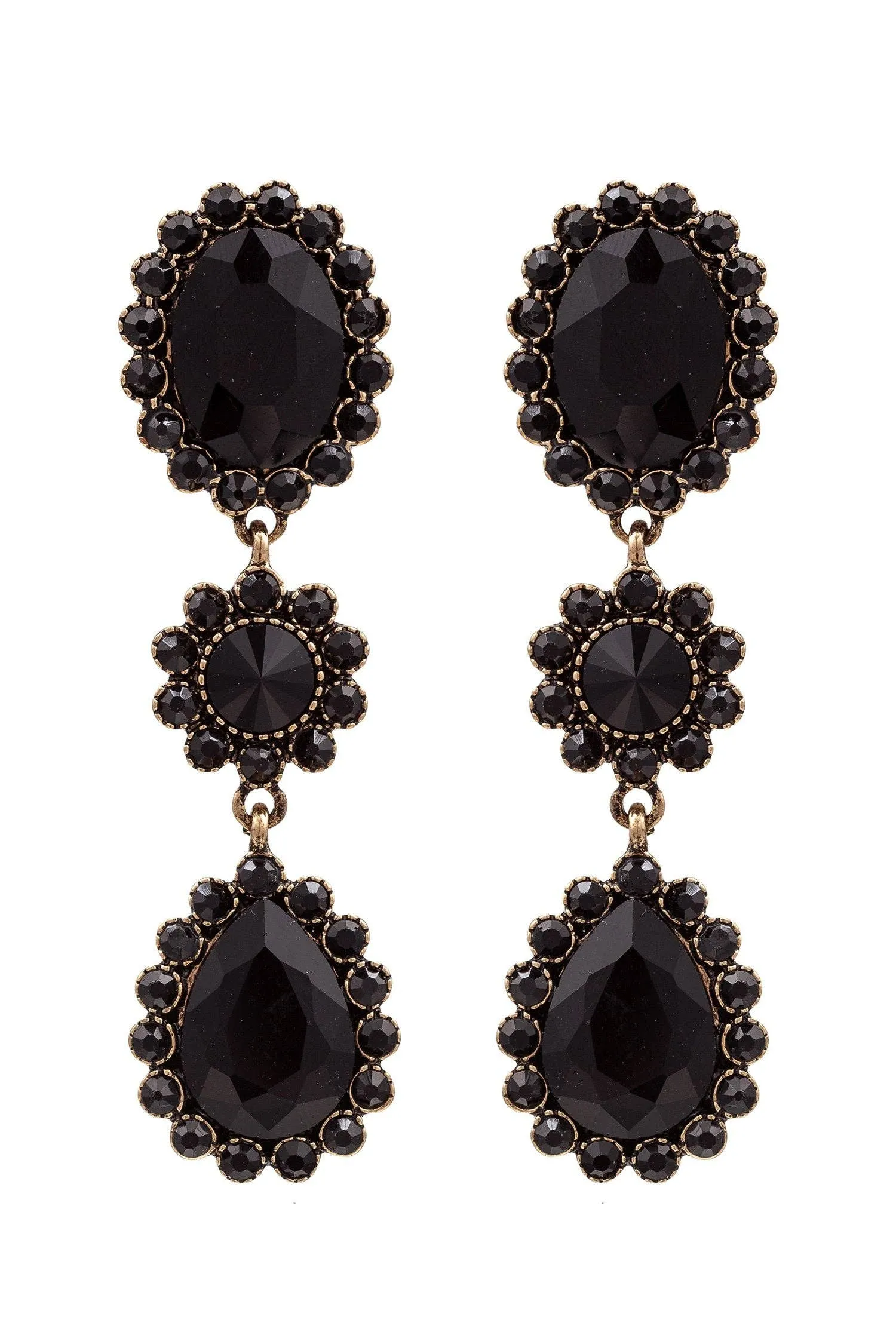 Alanza Earrings - Black