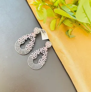 American Diamond Party Wear Danglers – Sparkling Drop Earrings for Events
