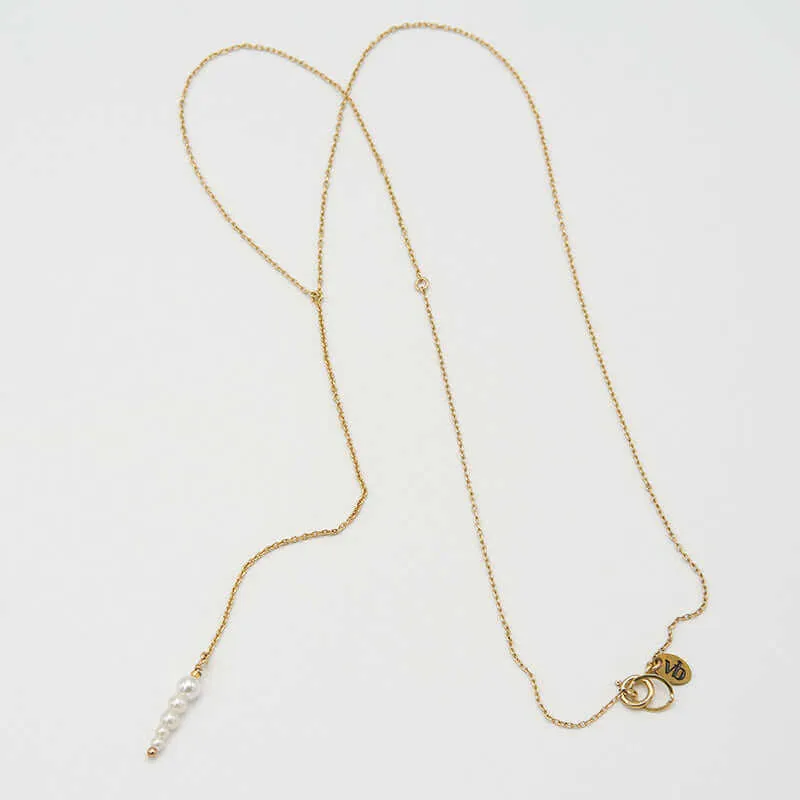 ANDREA PEARL DROP PENDANT NECKLACE