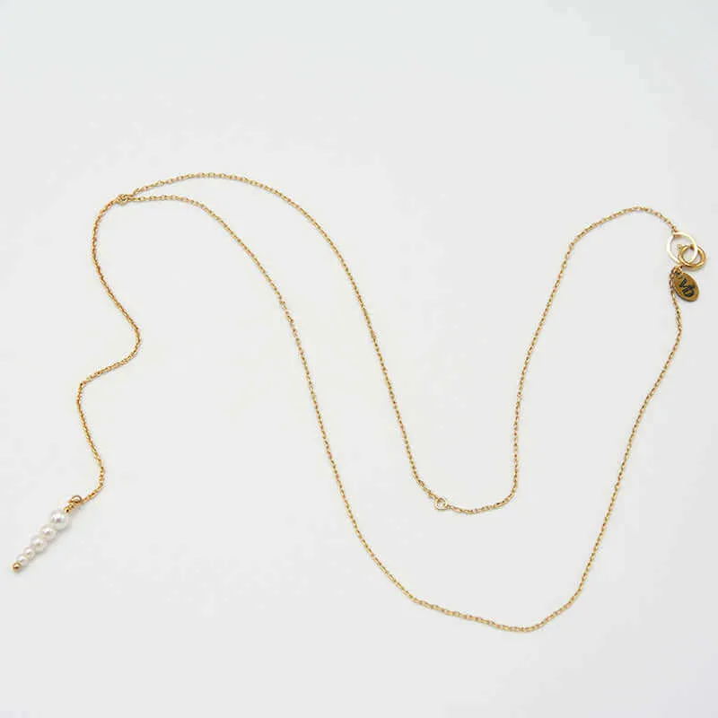 ANDREA PEARL DROP PENDANT NECKLACE