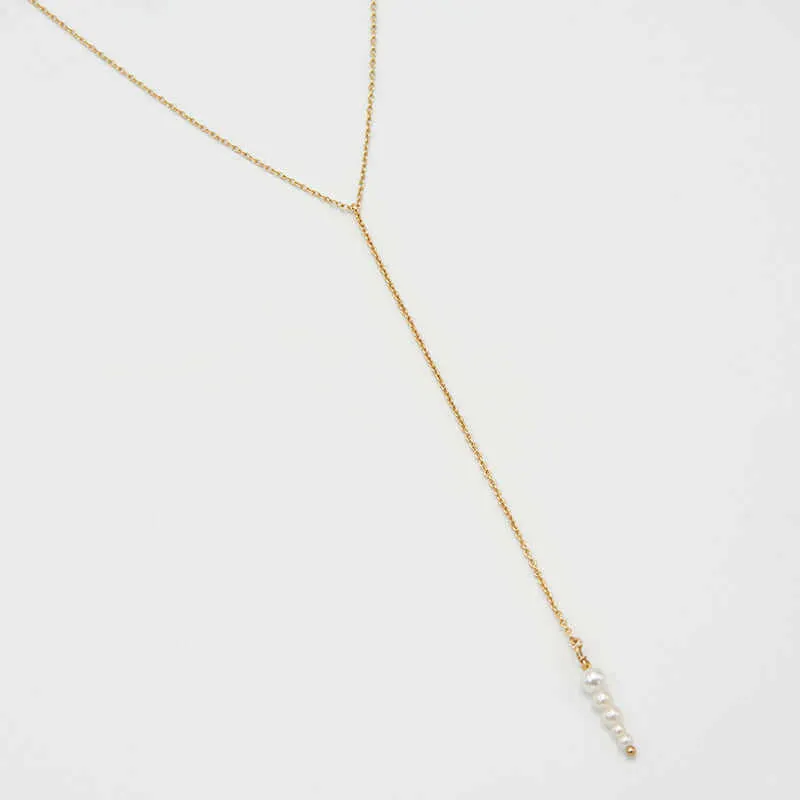 ANDREA PEARL DROP PENDANT NECKLACE