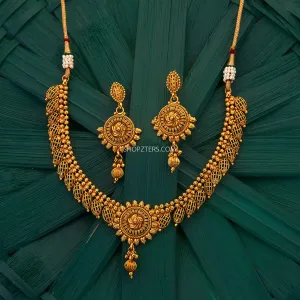 Antique Necklace With Gold Hangings