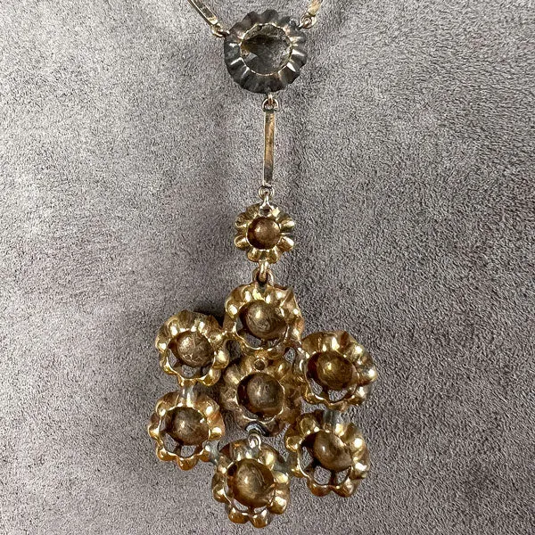 Antique Victorian Rose Cut Diamond Necklace