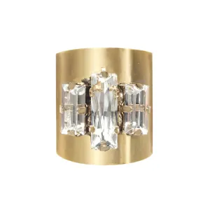 Antonia Gold and Crystal Ring - TOVA R4441BC