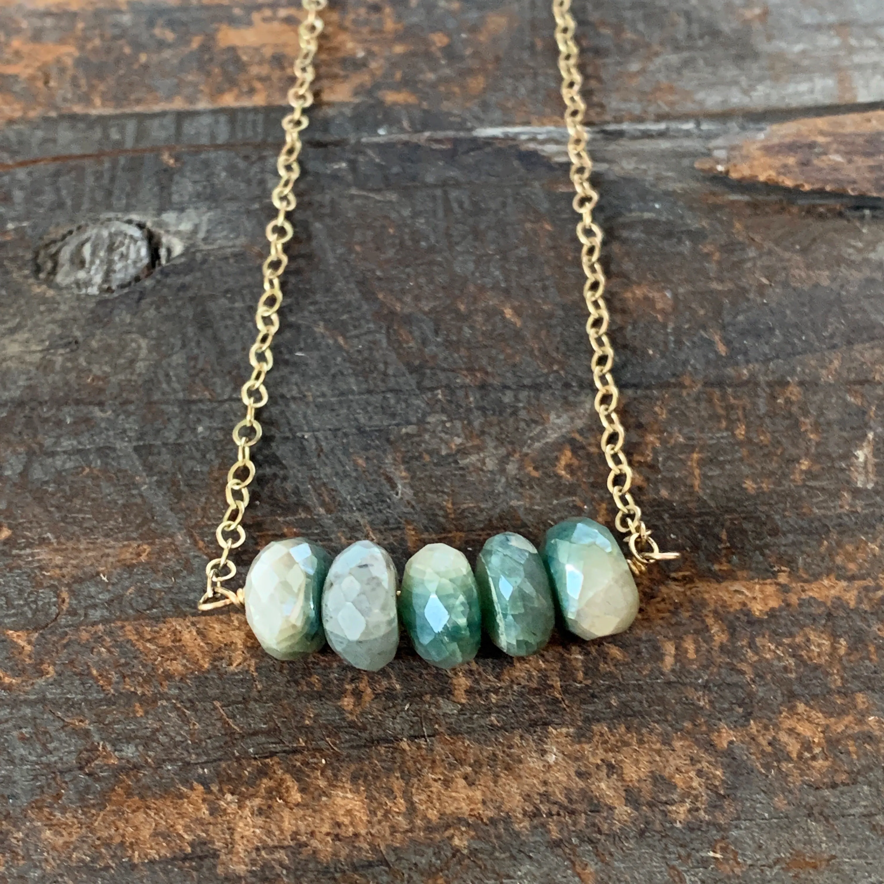 Ava Necklace - Green