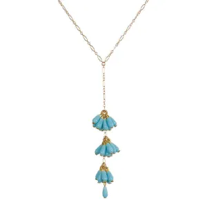 AYA BEAD DROP PENDANT NECKLACE