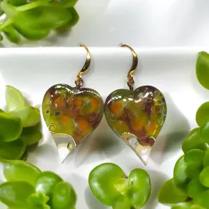 Botanical Blossom Heart Earrings