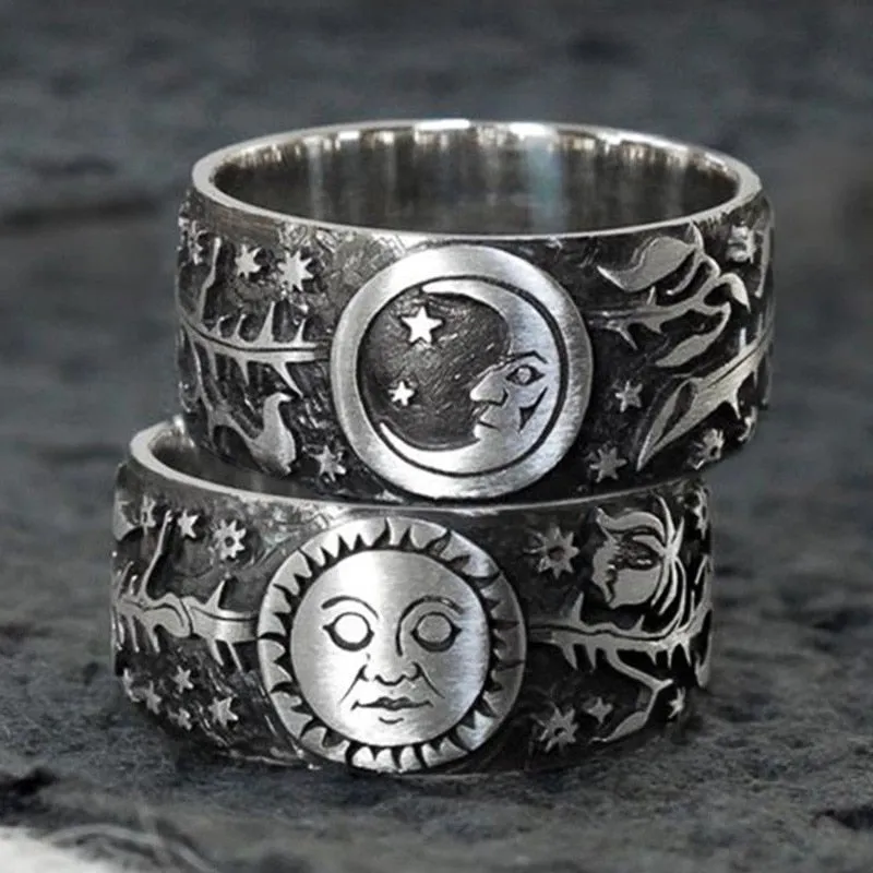 CAOSHI Handmade Carved Design Rings Women/Men Little Boy Antique Punk Party Finger Rings Fancy Gifts Statement Jewelry Wholesale