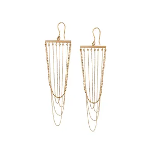 Chandelier 14K Gold Earrings