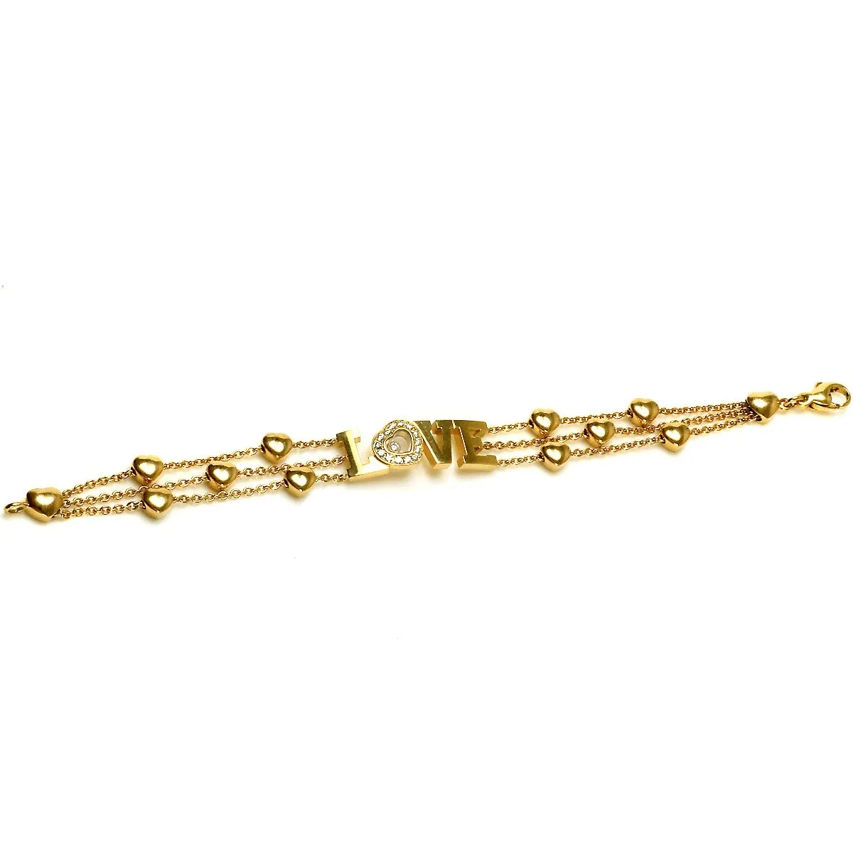 Chopard Love Happy Diamond Yellow Gold Heart Bracelet