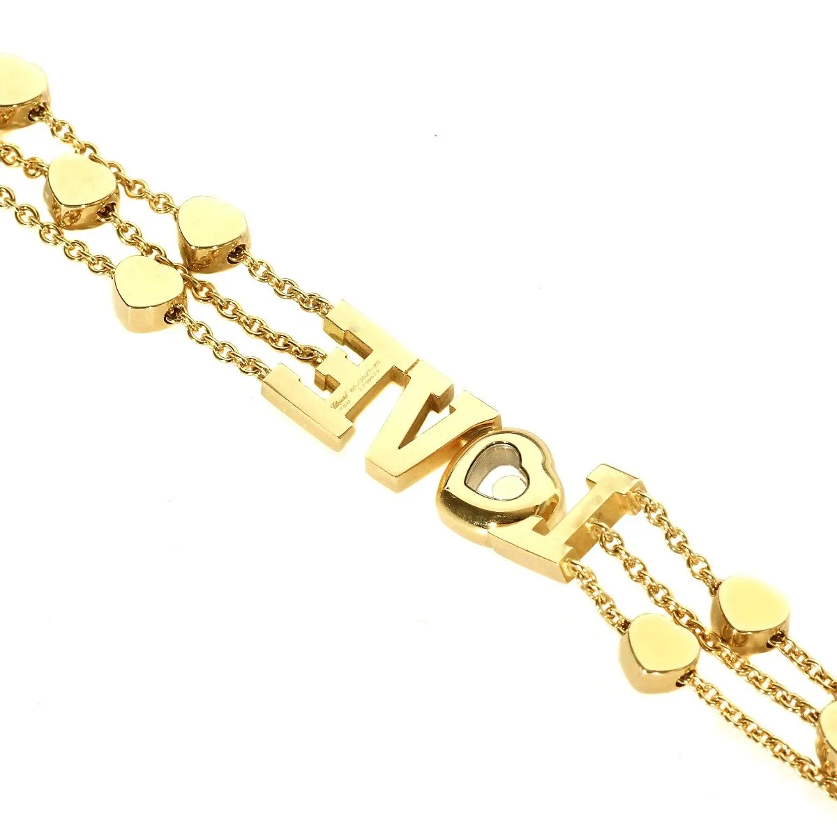 Chopard Love Happy Diamond Yellow Gold Heart Bracelet