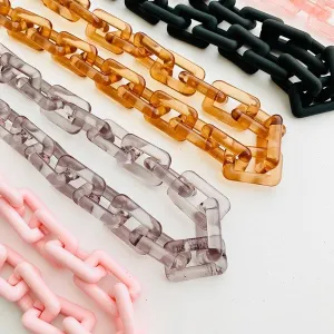 Chunky Chain Square Link Necklace