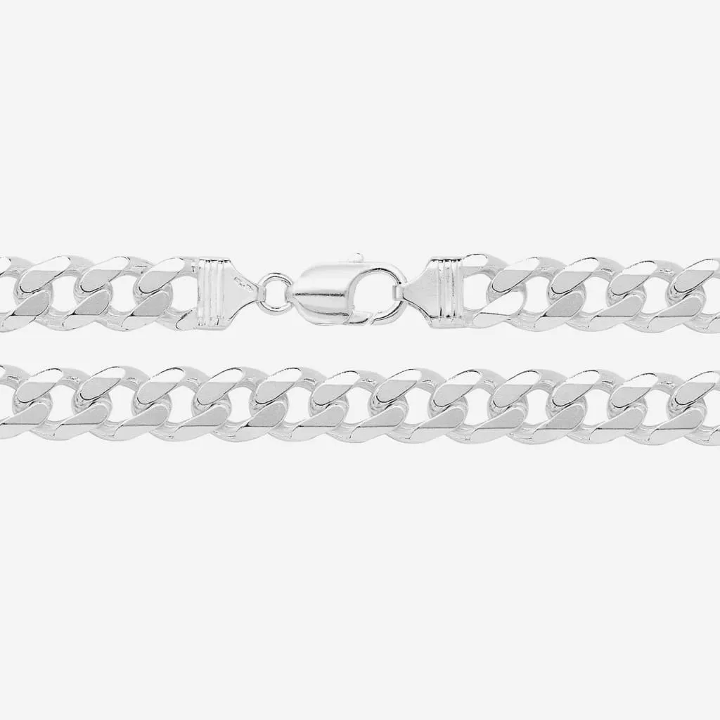 Cillian | 8" Silver Curb Bracelet