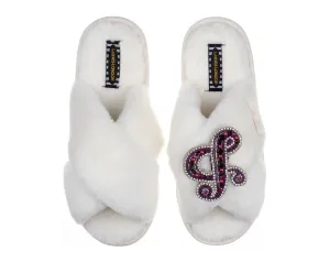 Classic Laines White Slippers
