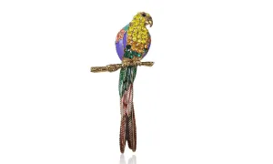Classic Top Brand Luxury Kawaii Animal Cute Parrot Birds Brooches