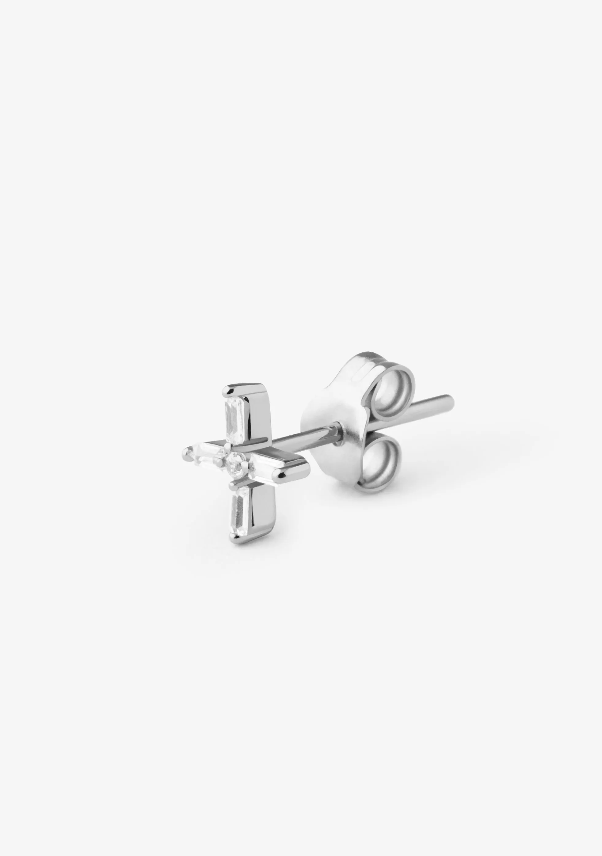 Cross Piercing Silver