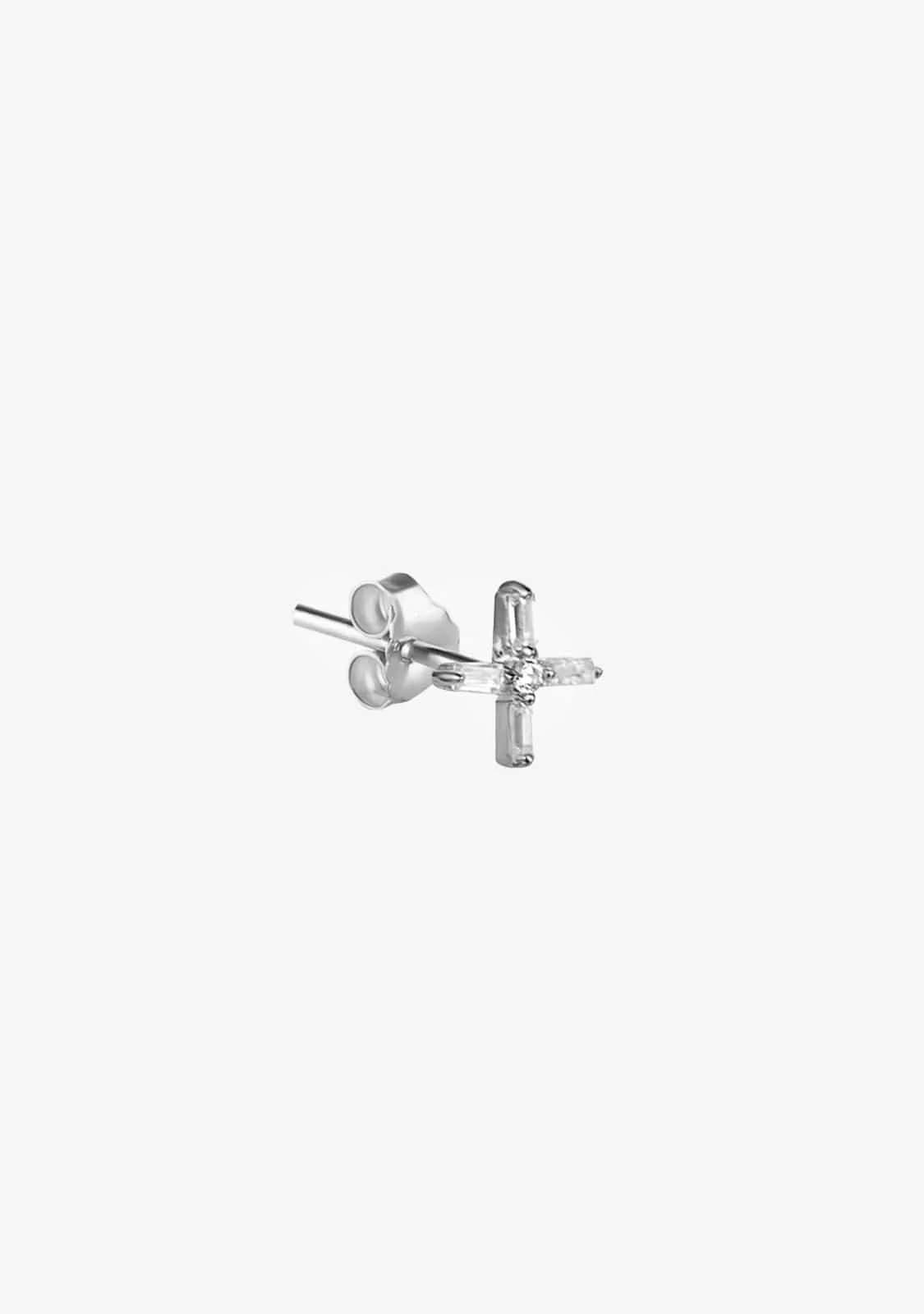 Cross Piercing Silver