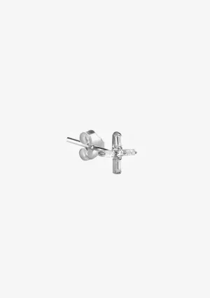 Cross Piercing Silver
