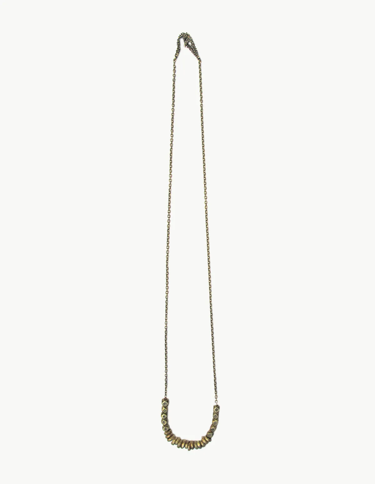 Crystal Mountain and Rondell Bead Necklace