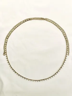 Daksina White Waist Belt/kamar Bandh