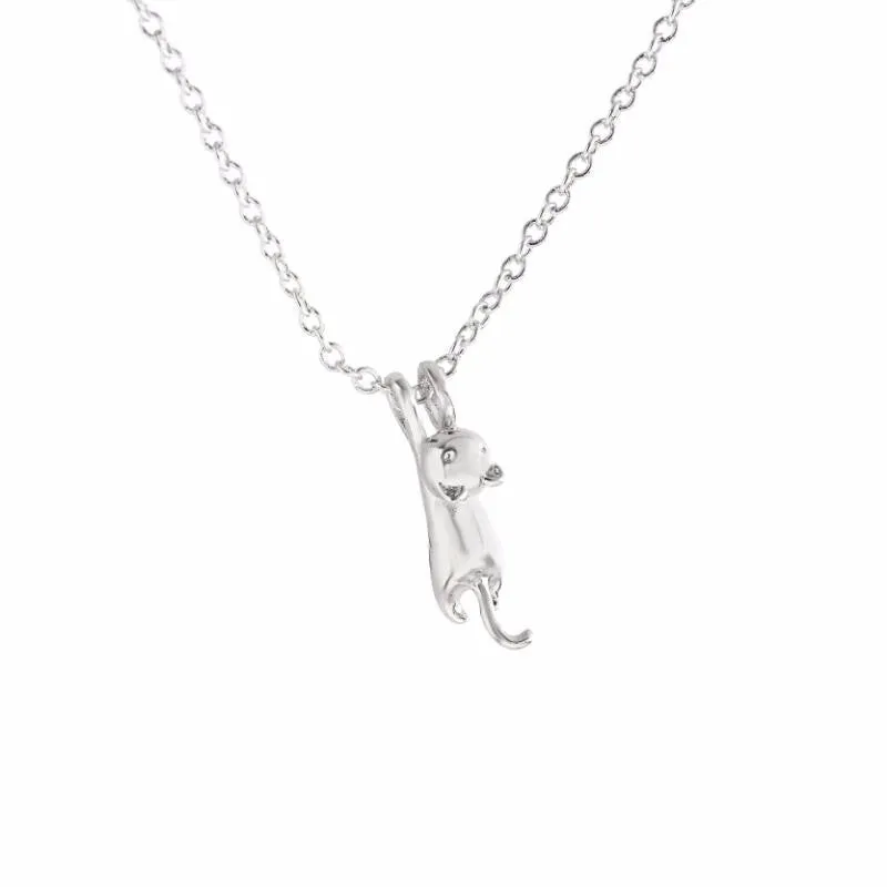 Delicate Animal Cat Statement Necklace for Women