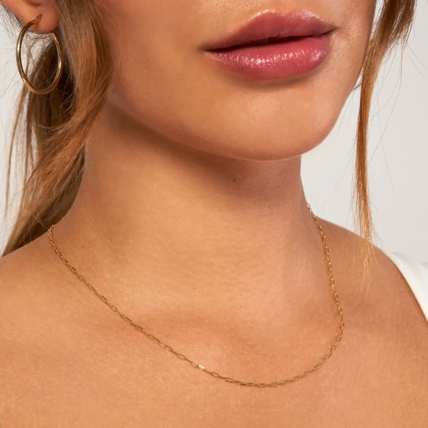 Delicate Paperclip Necklace